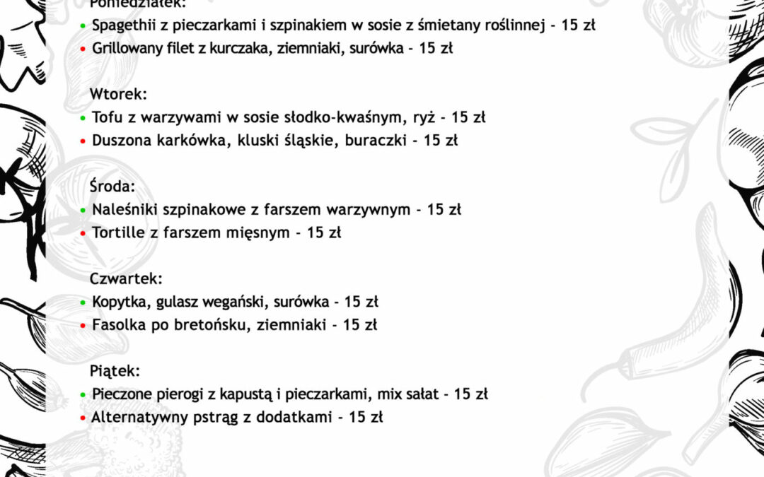 To będzie pyszny tydzień :)