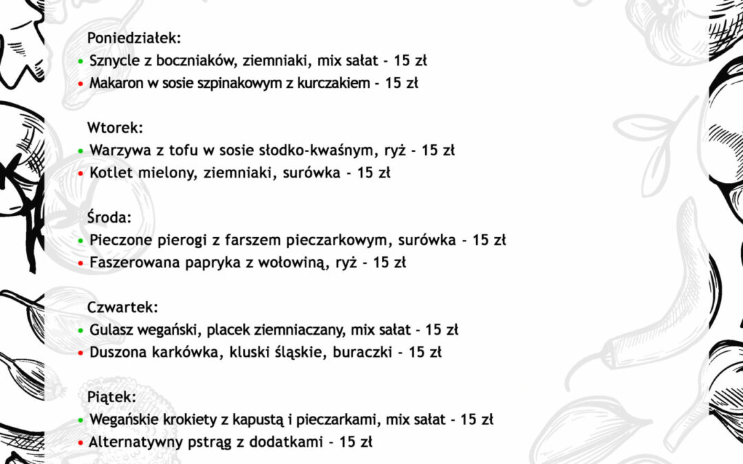Zapraszamy na pyszny tydzień